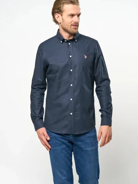 U.S. POLO ASSN. Ing UMARMIN zafir / világosbarna / piros fehér