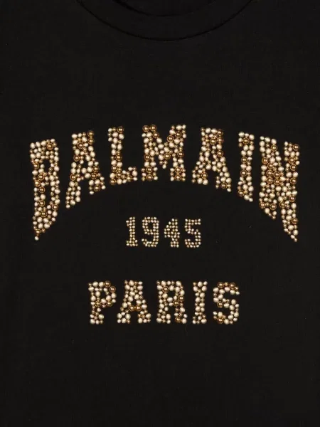 Koszulka dziecięca Balmain czarna