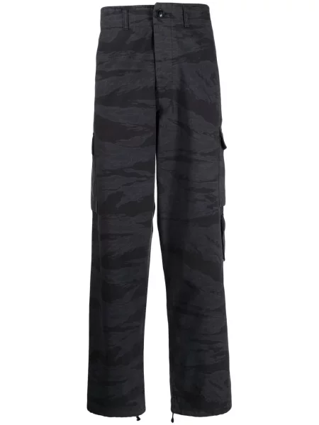 Pantaloni cargo Maharishi cu imagine cu model camuflaj negru