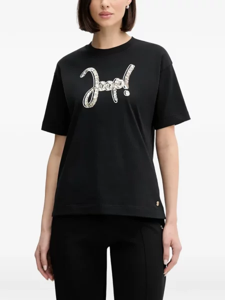 Tricou Joop! cu imagine cu decolteu rotund negru