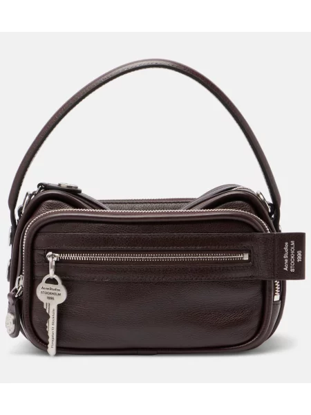 Geanta de piele Acne Studios din piele maro