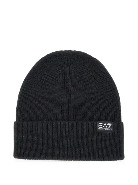 Căciulă Ea7 Emporio Armani tricotate negru