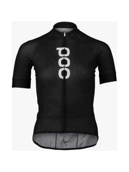 Koszulka POC Essential Road Logo z krótkim rękawem Traffic Black XL czarna