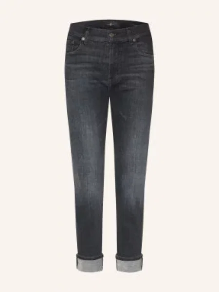 7 For All Mankind Skinny Džíny Relaxed Skinny blackout