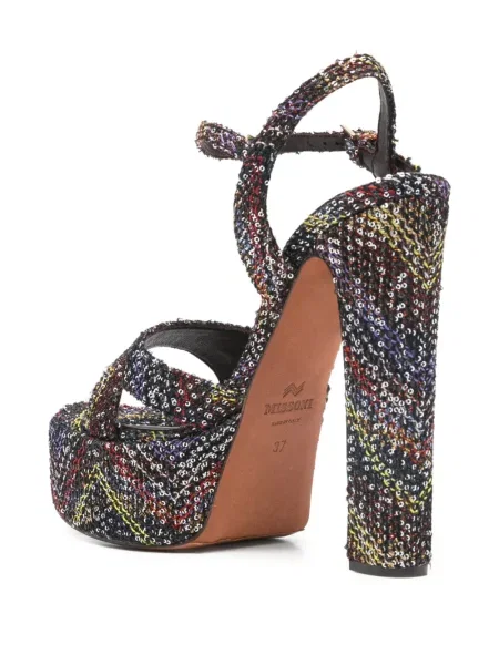 Sandale Missoni cu platformă negru