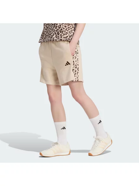 Szorty Seasonal Essentials Animal Print białe