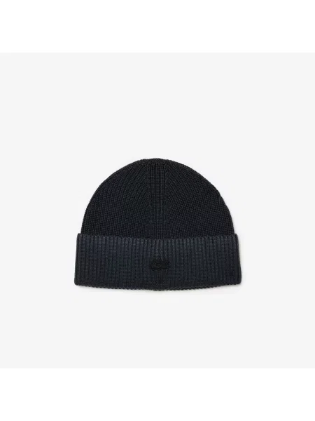 Шапка Lacoste черная