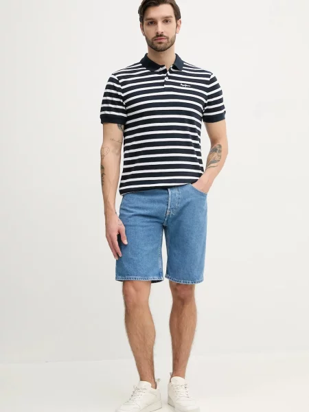 Szorty jeansowe o luźnym kroju z 5 Pepe Jeans niebieskie