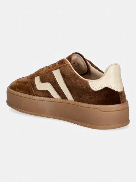 Sneakersy ze skóry bydlęcej model Cuzamani' Gant brązowe