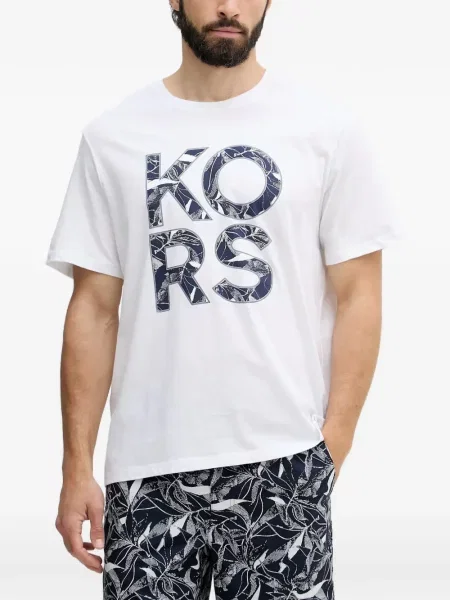 Tricou Michael Kors cu imagine alb