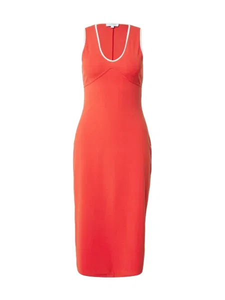 & Other Stories Rochie roșu orange alb