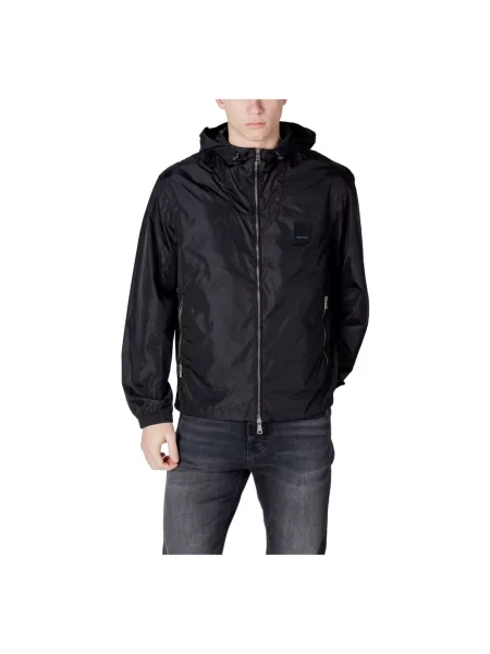 Armani Exchange Kurtki Mężczyzna L Kurtka z kapturem czarny