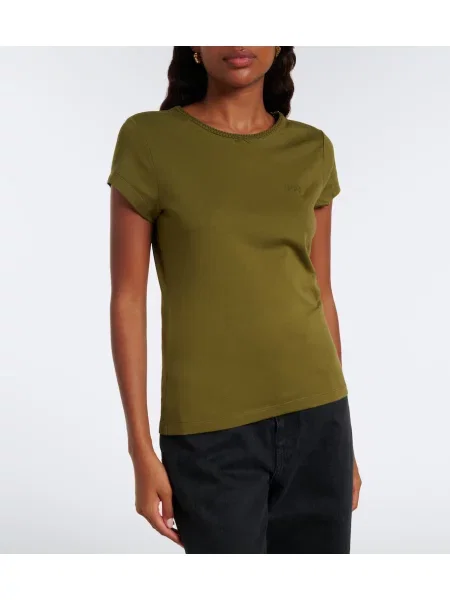 Tricou Loewe din jerseu verde