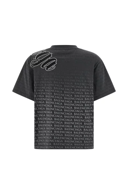 Tricou Balenciaga cu imagine gri