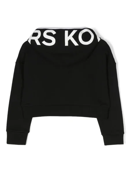 Dětska mikina s kapucí Michael Kors černá