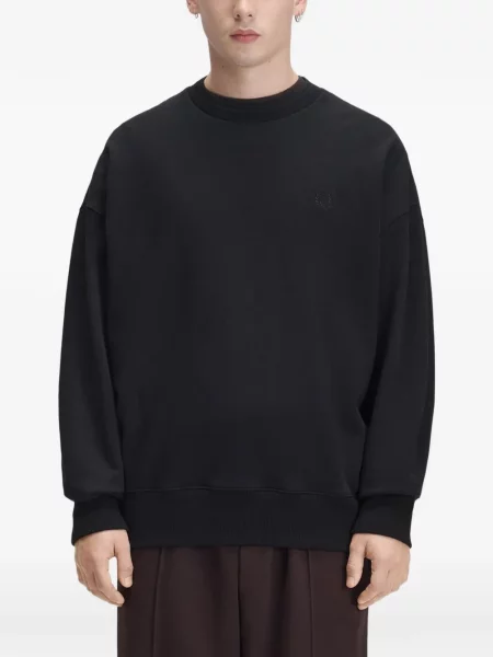 Hanorac Fred Perry cu broderie negru