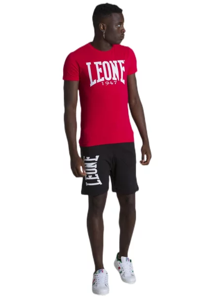 Leone Apparel koszulka z krótkim rękawem czerwona