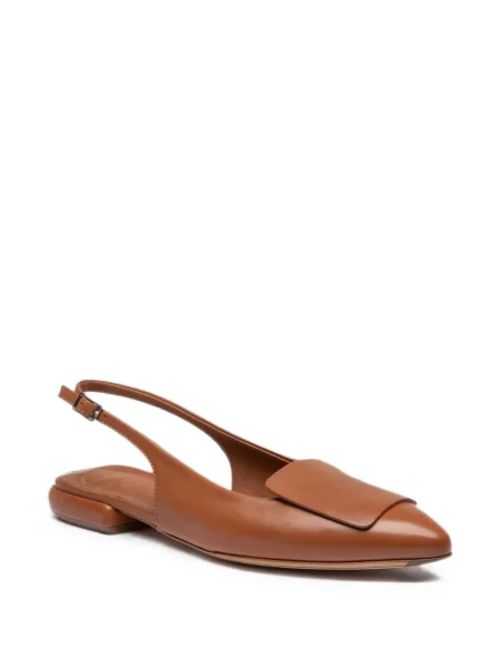 Pantofi cu toc Officine Creative din piele slingback maro