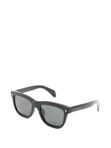 Sunčane naočale Moncler Eyewear s autogramom crna