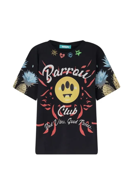 Tričko Barrow s kulatým výstřihem černé