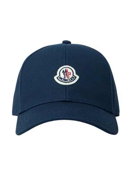 Czapka z daszkiem Moncler niebieska