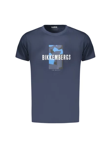 Koszulka Bikkembergs z krótkim rękawem niebieska
