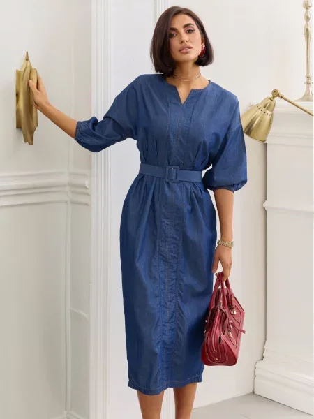 Сукні Dressa бавовна/поліестер/еластан синій