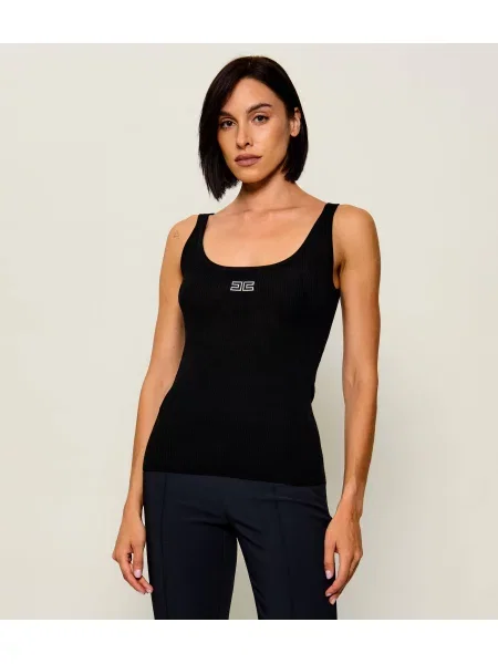 Elisabetta Franchi De lână top negru