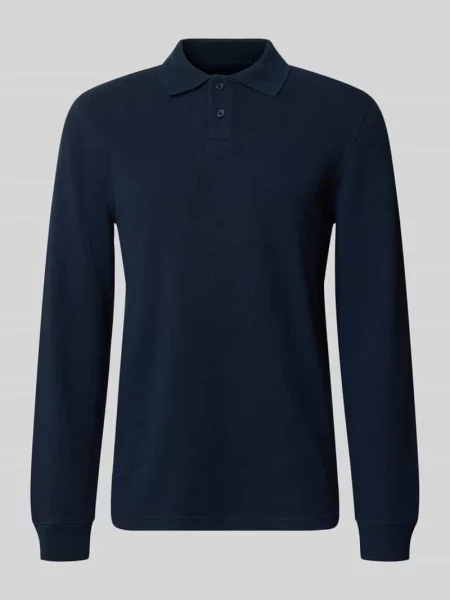 Koszulka polo o kroju relaxed fit z elastycznej mieszanki bawełny Mcneal granatowa