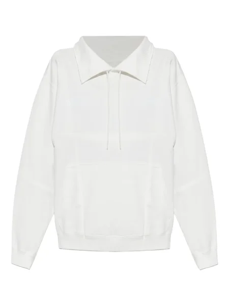 Kołnierzykowy bluza Mm6 Maison Margiela biała