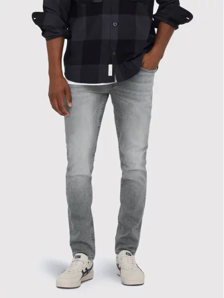 Only & Sons Džinsai Loom Slim Fit pilka