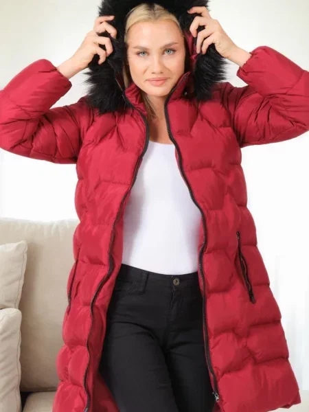 Palton Dewberry bordo