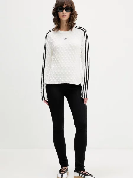 Adidas Originals sveter dámsky s prímesou vlny béžová