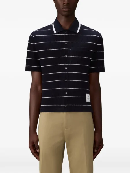 Cămașă Thom Browne scurtă albastru