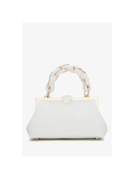 Кожаная сумка-багет Cromia белая