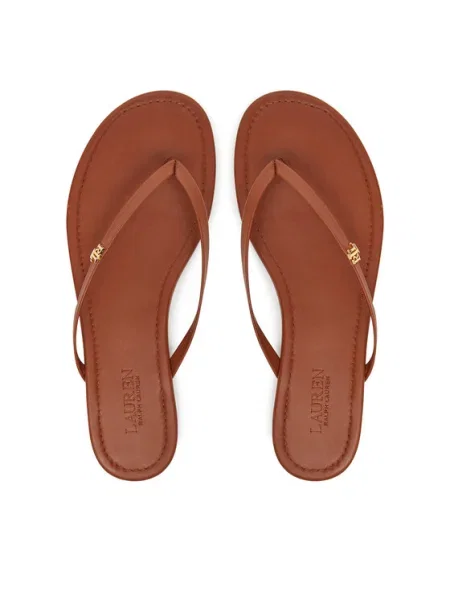 Șlapi Lauren Ralph Lauren maro