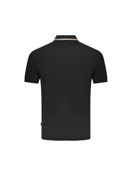 Koszulka polo Boss z nadrukiem czarna