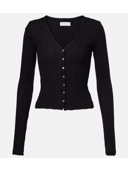 Cardigan Velvet de catifea negru