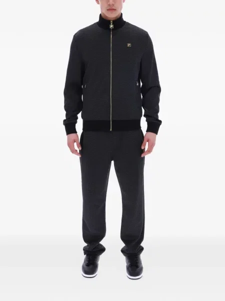 Geacă Fila cu model herringbone alergare negru