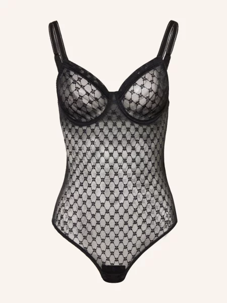 Simone Pérèle Body S Kosticemi Plume černá