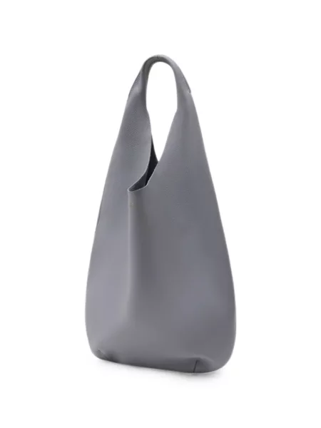 Geantă shopper A.p.c. din piele gri