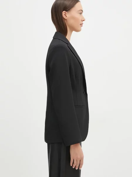 Піджак Samsoe Samsoe Saliza однобортний однотонний чорний
