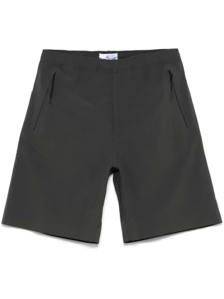 Pantaloni scurți Stone Island cu broderie gri