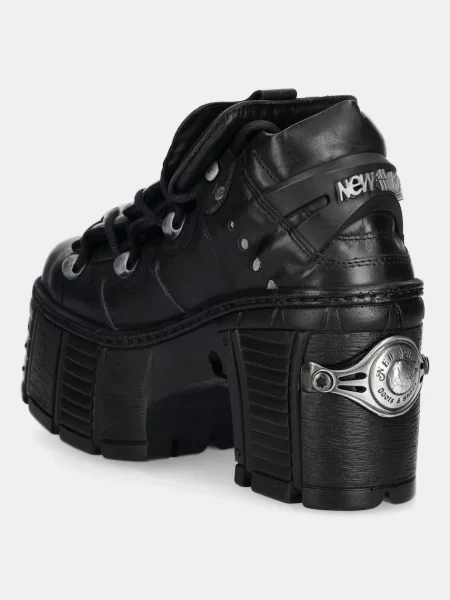 Cizme New Rock din piele negru