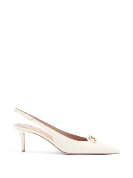 Pantofi cu toc Valentino Garavani slingback alb
