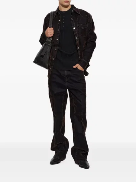 Hanorac Amiri cu guler henley negru
