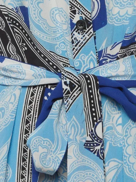 Lung rochie Dvf Diane Von Furstenberg cu imagine albastru