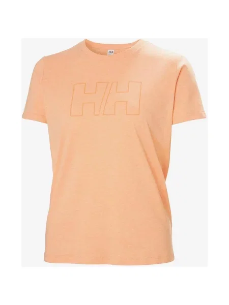 Koszulka Helly Hansen SS Tech krótki rękaw pastelowy L pomarańczowy