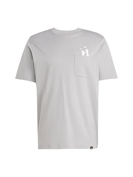 Adidas Tricou Lounge Slides Graphic Pocket gri