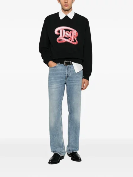 Hanorac Dsquared2 cu imagine negru